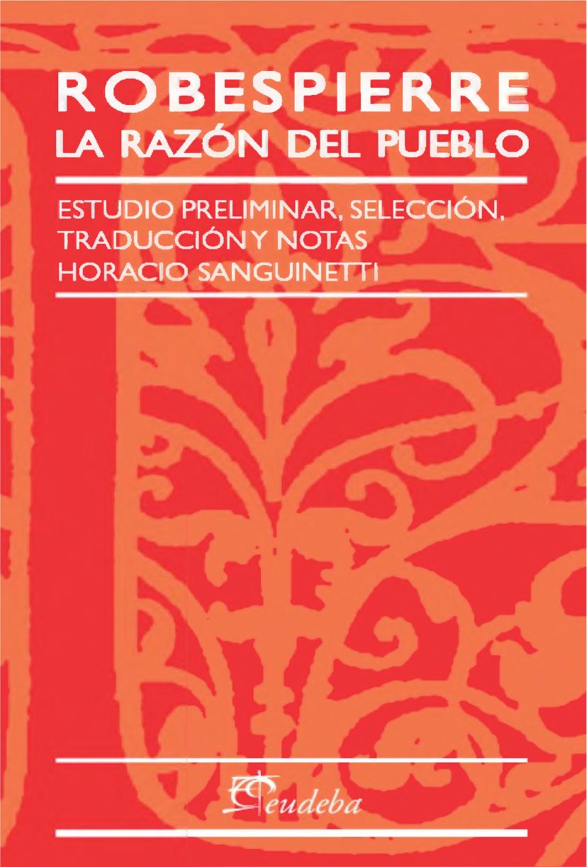 Robespierre. La razón del pueblo.